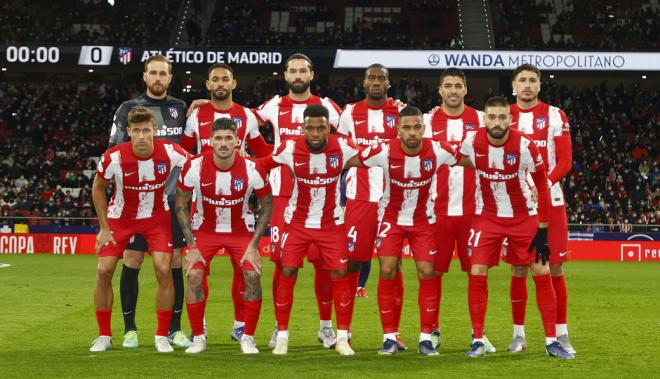 El once del Atlético de Madrid ante el Rayo Majadahonda (Foto: ATM).