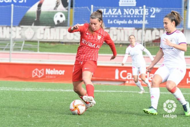 La sevillista Rosa Otermín, autora del primer gol.