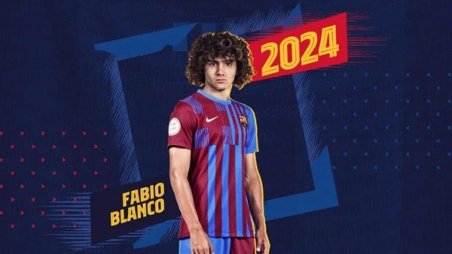 Fabio Blanco, nuevo jugador del Barcelona B.