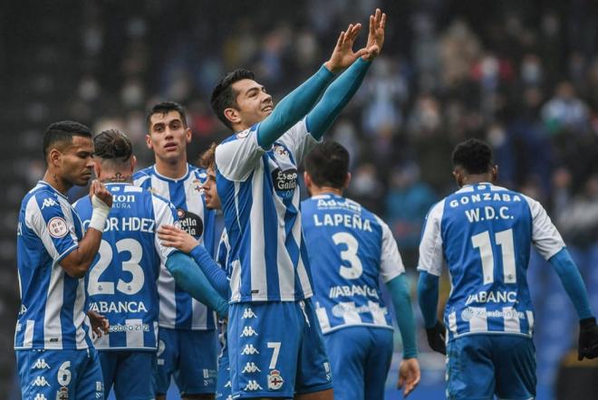 Miku celebrando un gol ante el Talavera (Foto: RCD).