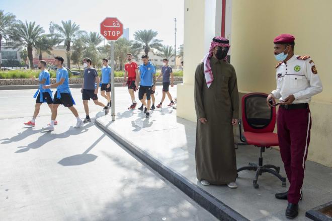 Los Leones se pasean por Riyadh antes de jugar la Supercopa (Foto: Athletic Club).