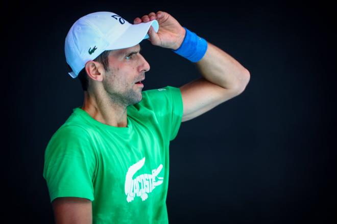 Novak Djokovic, entrenando en Australia (Foto: Cordón Press).