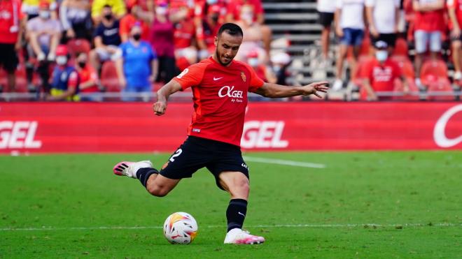 Joan Sastre, durante un partido con el Mallorca (Foto: RCDM).