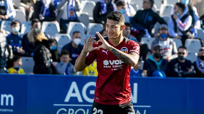 Marcos André abre el debate con su gol en Copa del Rey (Foto: Valencia CF)