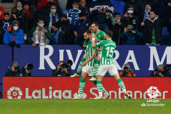 La celebración del gol de Borja Iglesias (Foto: LaLiga)