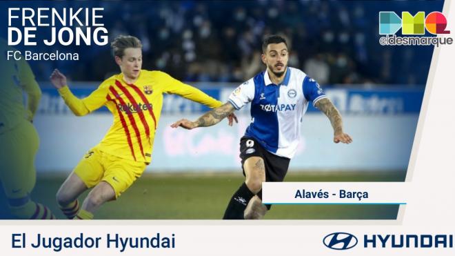 Frenkie de Jong, Jugador Hyundai del Alavés-Barcelona.