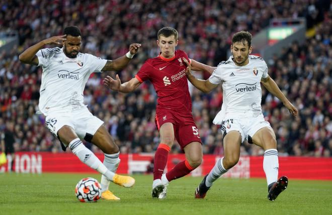 Jonás Ramalho, en un amistoso entre Liverpool y Osasuna (Foto: Cordon Press).