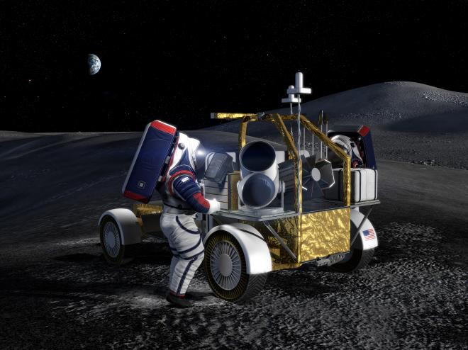 Los neumáticos Michelin pisarán la Luna en 2025: vehículo lunar de Northrop Grumman