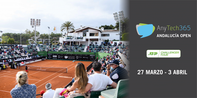 Cartel del torneo de ATP de tenis en Marbella.