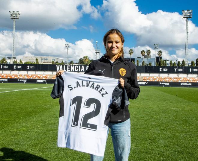 Sofía Álvarez, jugadora del VCF Femenino (Foto: Jorge Ramírez)