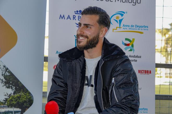 Luis Muñoz, en la charla 'El deporte va por barrios' de la APDM y Fundación 'La Caixa'.