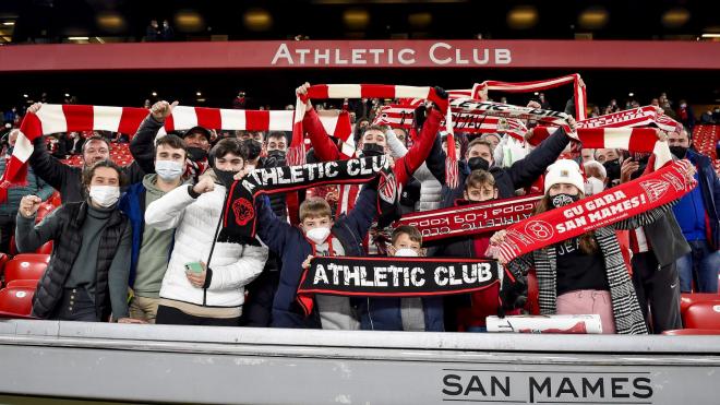 La grada de San Mamés vibra en Copa ante el Real Madrid (Foto: Athletic Club).