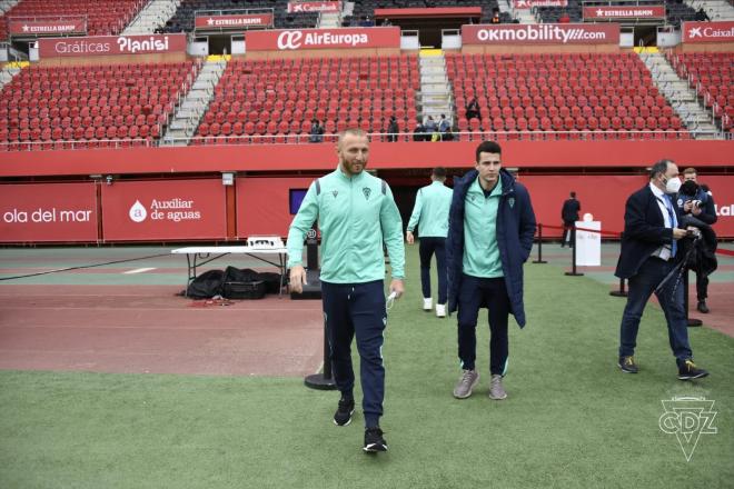 Haraoyan e Idrissi, en Son Moix (Foto: Cádiz CF).