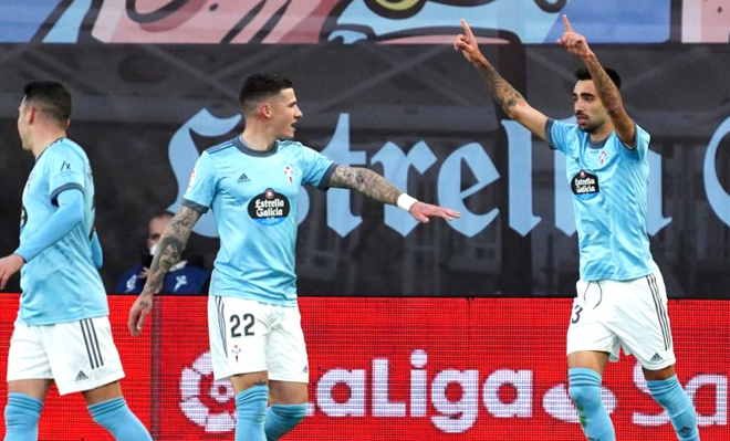 Brais Méndez celebra su gol (Foto: RC Celta).