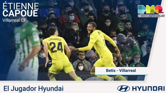 Capoue, Jugador Hyundai del Villarreal-Real Betis.