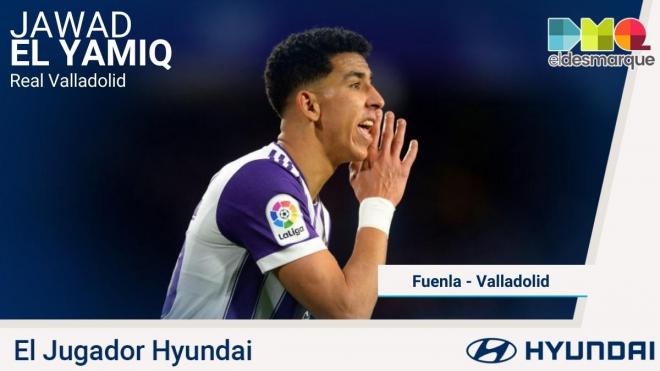 Yawad El Yamiq, Jugador Hyundai del Fuenlabrada-Real Valladolid.