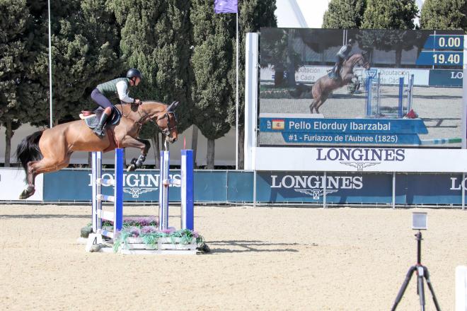 Imagen de Pello Elorduy Ibarzabal con ‘Furiazzo de L’Aubree’ en el Andalucía Sunshine Tour