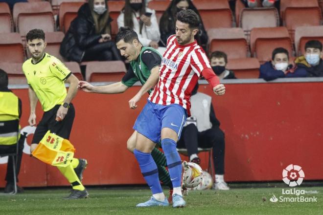 Jony, durante el Sporting-Eibar (Foto: LaLiga).