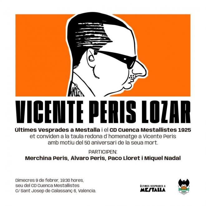 Homenaje a Vicente Peris