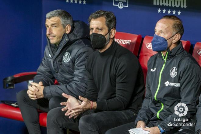 Quique Sánchez Flores, en un partido del Getafe (Foto: LaLiga).