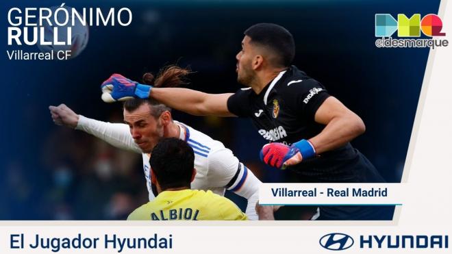 Rulli, Hyundai del Villarreal-Real Madrid.