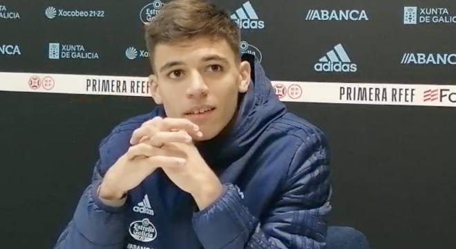 Gabri Veiga tras el Celta B-Rayo Majadahonda