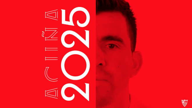 Marcos Acuña renueva hasta 2025 con el Sevilla. (Foto: SFC).