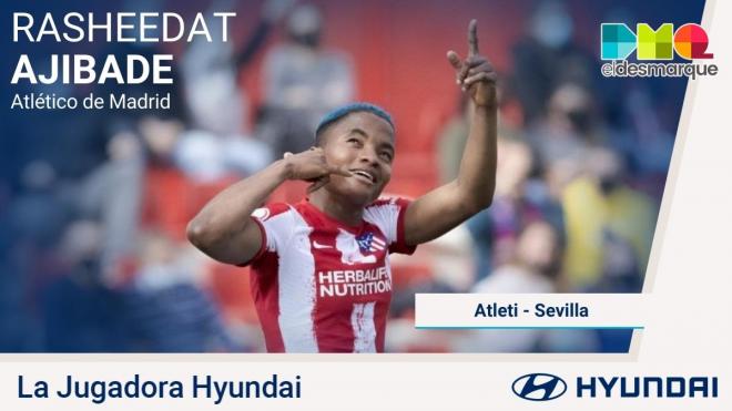Rasheedat Ajibade, Jugadora Hyundai de la jornada en la Primera Iberdrola.