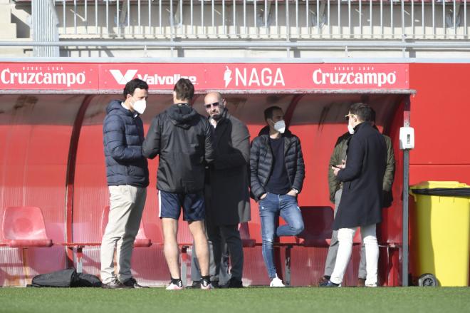 Lopetegui, Monchi y el doctor del Sevilla FC (Foto: Kiko Hurtado)