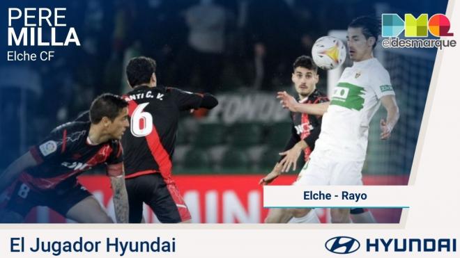 Pere Milla, Hyundai del Elche-Rayo Vallecano.