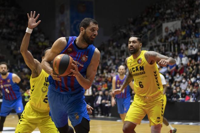 Nikola Mirotic, en el Barcelona-UCAM Murcia de la Copa del Rey (Foto: Cordon Press).