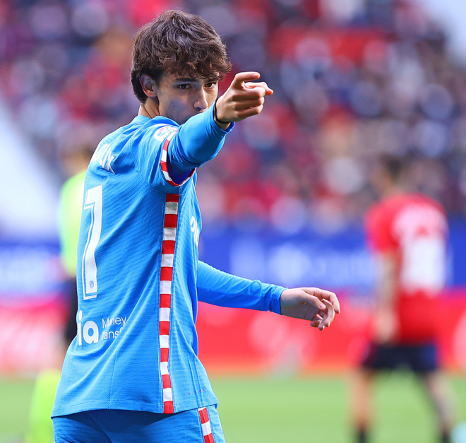 Joao Félix celebra su gol a Osasuna (Foto: ATM).