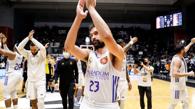 Llull celebra el triunfo del Real Madrid (Foto: RM).