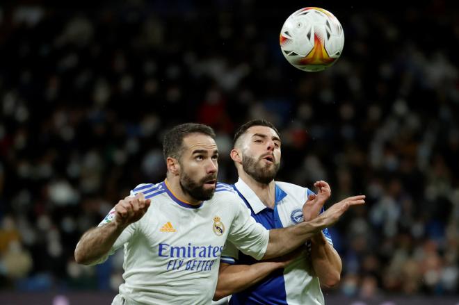 Ancelotti volvió a darle la titularidad a Carvajal en el Real Madrid-Alavés (Foto: LaLiga).