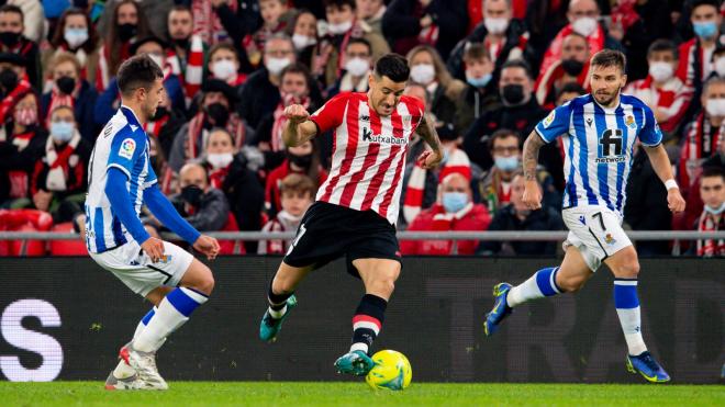 Yuri, ante la Real Sociedad en San Mamés (Foto: Athletic Club).