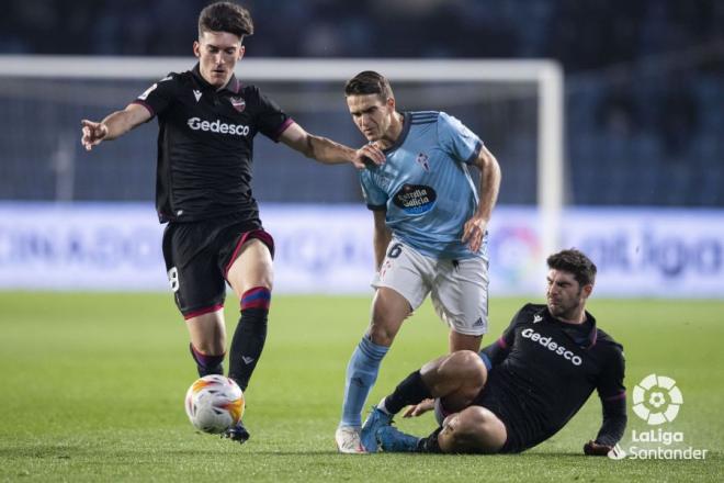 Denis Suárez, durante el Celta-Levante (Foto: LaLiga).