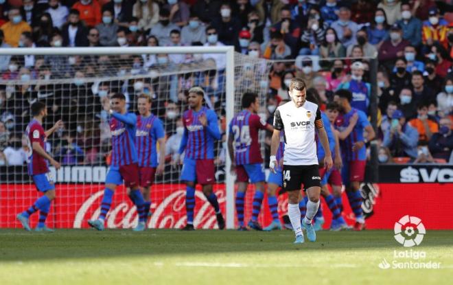 El Barça goleó en Mestalla en la última derrota del segundo bache de la temporada (Foto: Valencia CF).