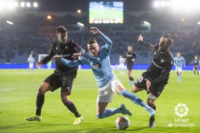 Iago Aspas, durante el Celta-Levante (Foto: LaLiga).