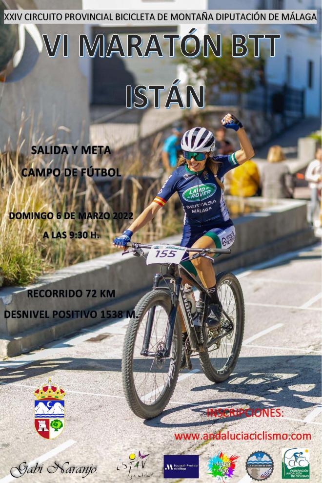 Cartel de la VI Maratón BTT Villa de Istán.