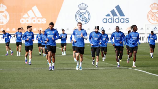 Entrenamiento del Real Madrid a las órdenes de Carlo Ancelotti (Foto: RMCF).
