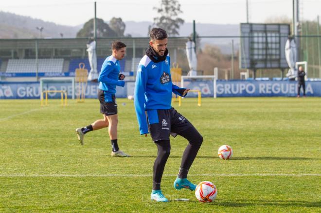 Quiles sonriendo en la Ciudad Deportiva de Abegondo (Foto: RCD).