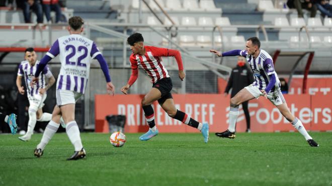 Nieto, Fran López y Mikel Carro, en Lezama (Foto: Real Valladolid).