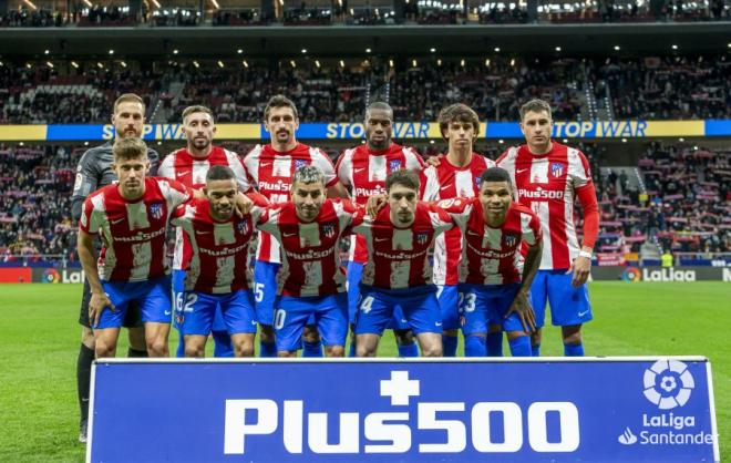 El once inicial del Atlético de Madrid ante el Celta (Foto: LaLiga).