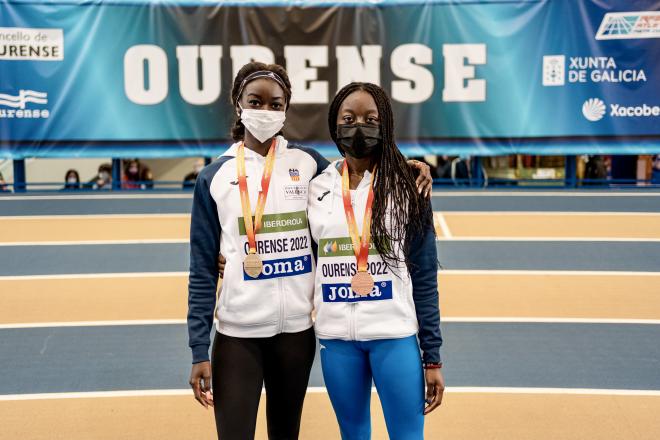 Fátima Diame, Eusebio Cáceres y Jorge Ureña suman tres títulos para el atletismo de la Comunita