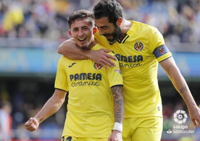 Yeremy Pino, celebrando uno de sus goles (Foto: LaLiga).