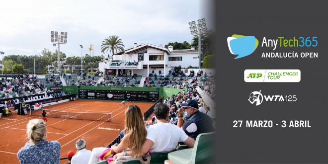 Cartel del WTA 125 femenino que se celebrará en el AnyTech365 Andalucía Open.