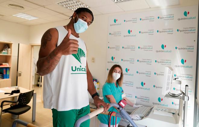 Cameron Oliver pasa el reconocimiento médico con el Unicaja (Foto: Unicaja CB).