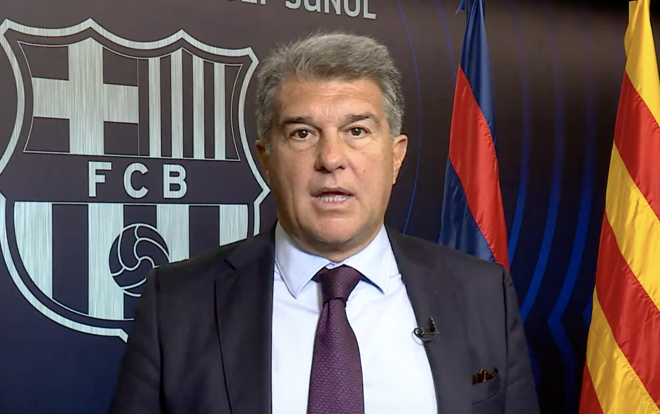Declaración institucional de Laporta en apoyo al pueblo ucraniano.