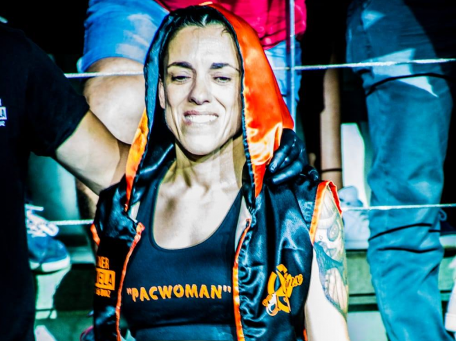 La boxeadora Katy Díaz.