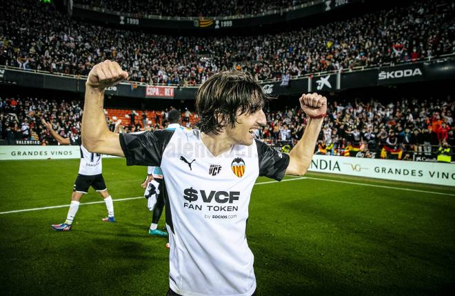 Bryan Gil, tras el Valencia-Athletic (Foto: Valencia CF)